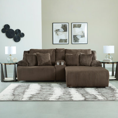 Matherly 3-Piece Reclining Sectional Sofa With Chaise