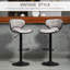 Abdus-Sami Swivel Upholstered Adjustable Height Counter Stool with Metal Frame-2087719268