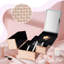 Beauty Makeup Train Case For Lady Portable Cosmetic Box Jewellery Organizer Lockable With Keys And Mirror 2-Tier Trays Carrying With Handle Makeup Storage Box - Rose Gold