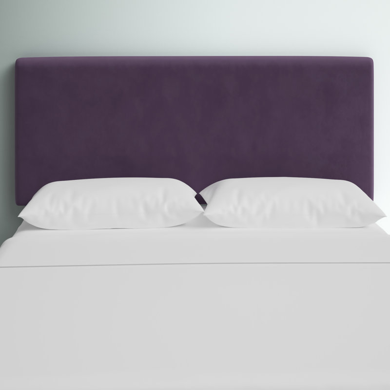 Hetherington Upholstered Headboard, King, Aubergine Velvet