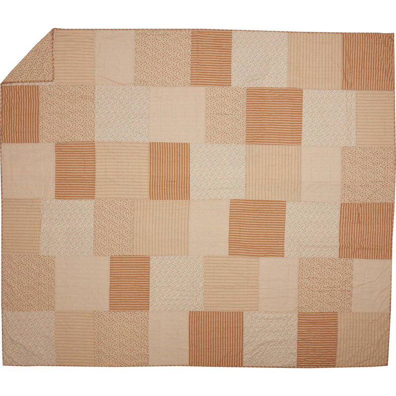 VHC Brands Farmhouse / Country Cotton Twill Patchwork Quilt