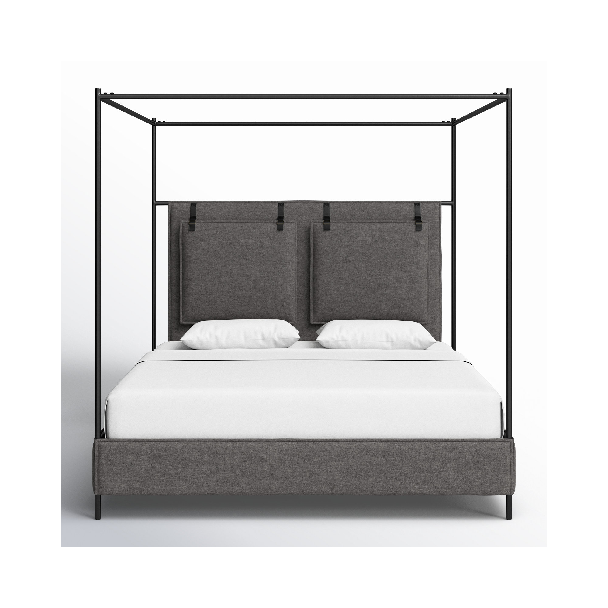 Waverley Canopy Bed, King, Gray