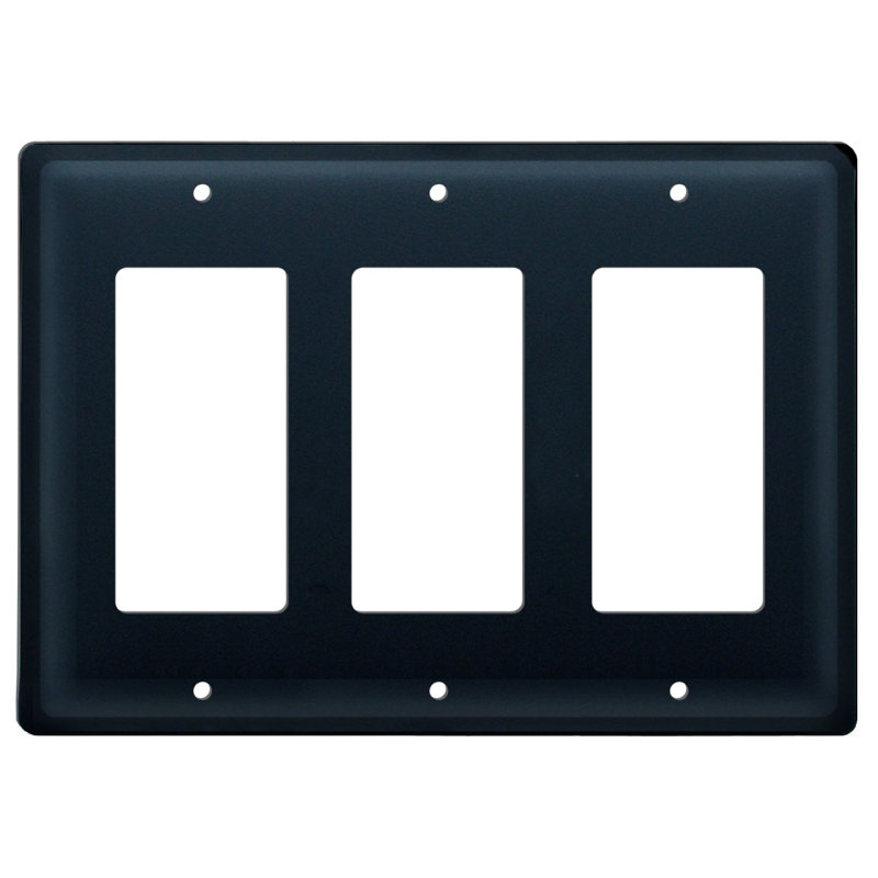Plain 3-Gang Rocker Wall Plate