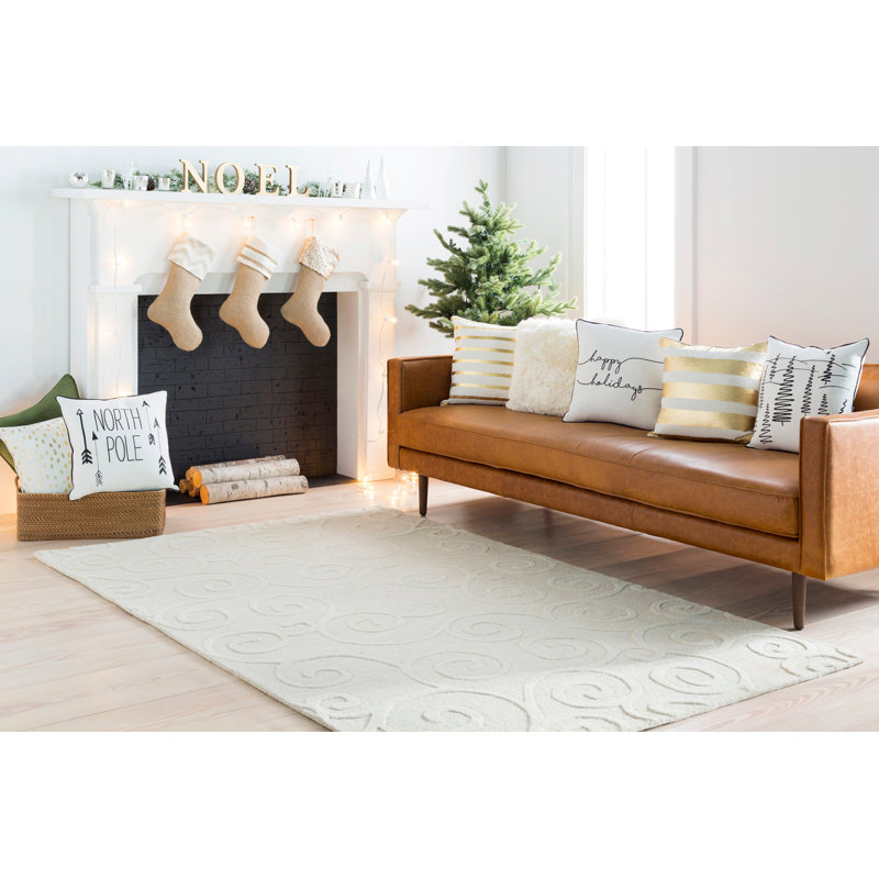 Christmas Kids Embroidered Square Pillow Set, 18-inch