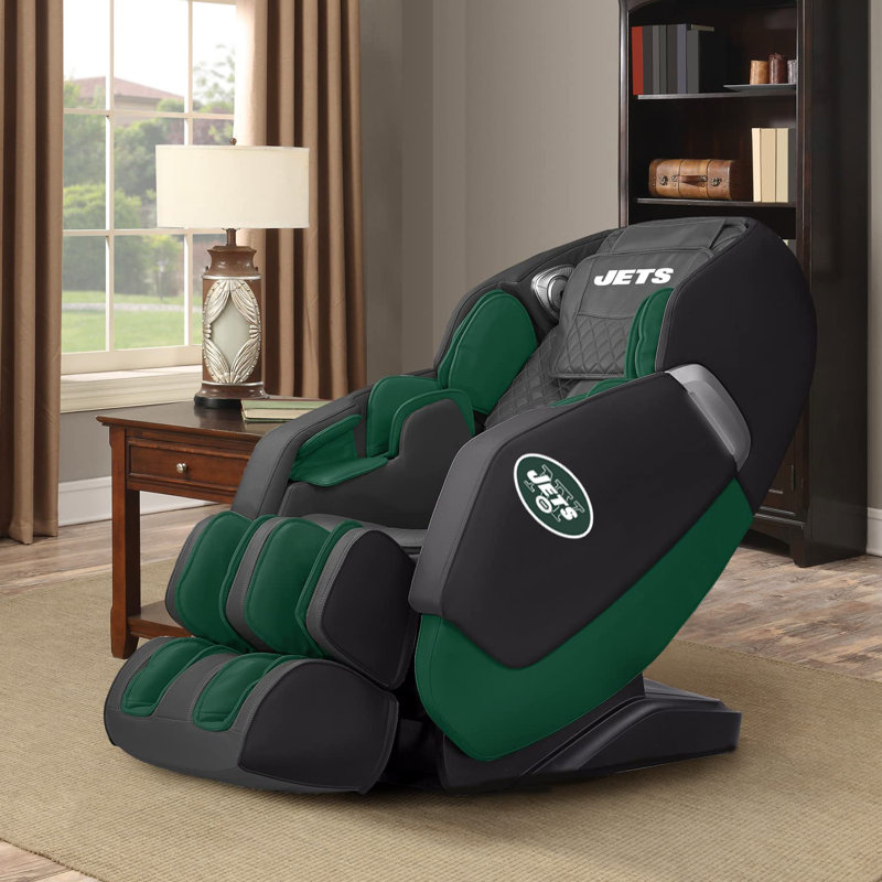 Fauteuil de massage chauffant en similicuir à largeur réglable