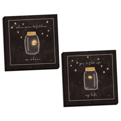 «Firefly Glow I and Firefly Glow II», ensemble de 2 reproductions d'impressions