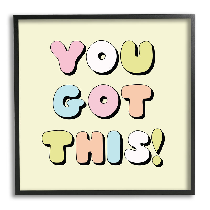 «Yellow You Got This Expression on Wood» par Lula Bijoux & Co., impression jaune, Giclée encadrée noir minuit