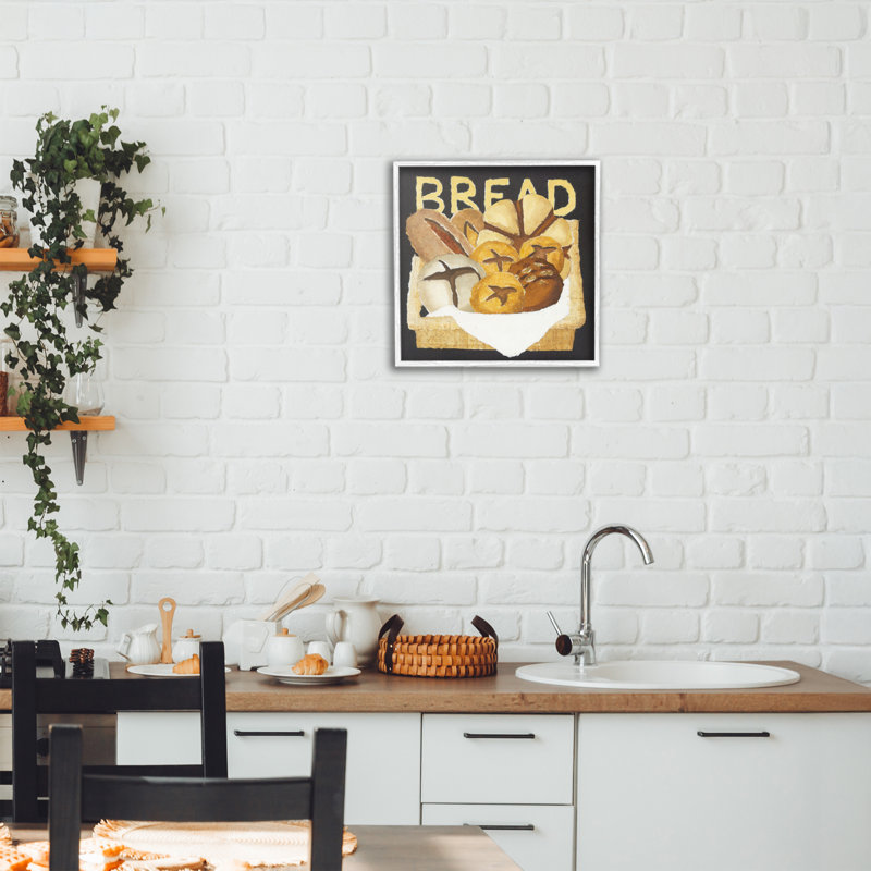 Giclée encadrée de boîte à pain, design par Nancy Overton, H 12 po x l 12 po, Estampe numérique encadrée blanc bord de mer