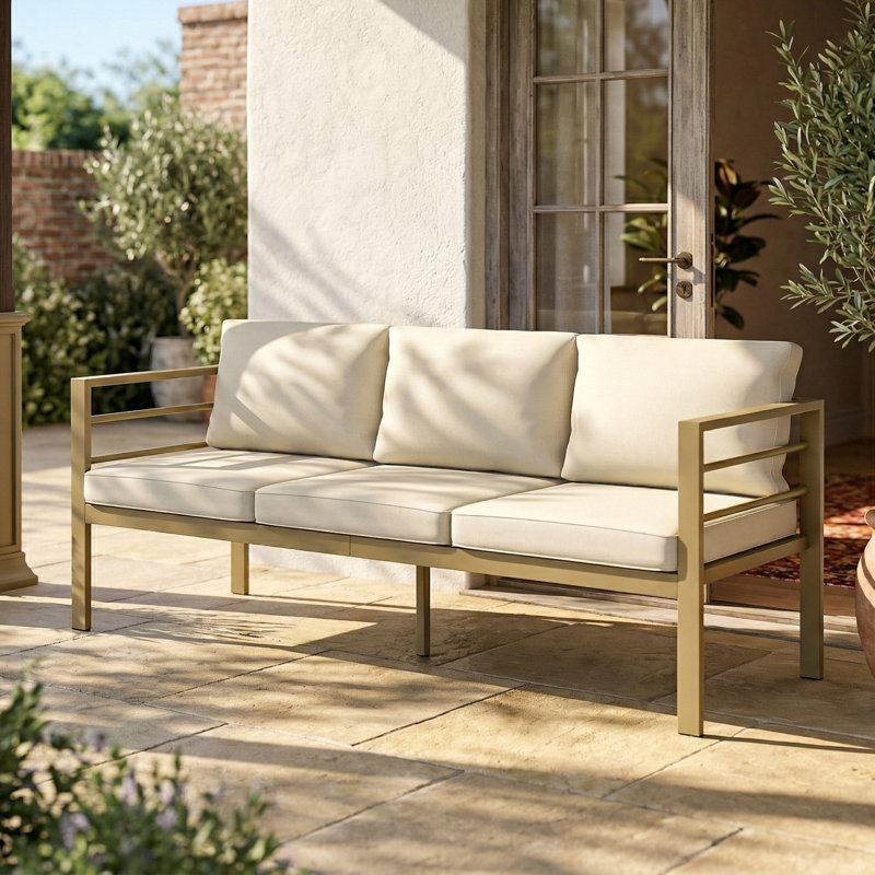185cm Wide Straight Patio Sofa