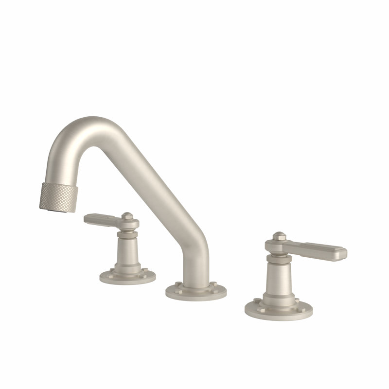 Robinet de lavabo surdimensionné 8 po Arognaut, Nickel satiné, Poignée levier