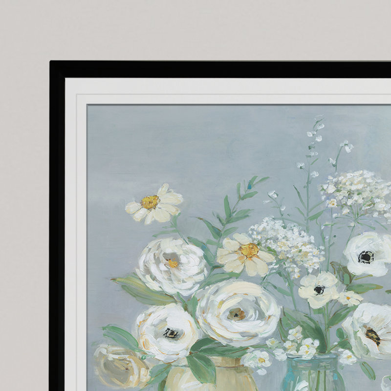 « Blooming Meadow Beauties » - reproduction, H 30 po x l 40 po, Impression encadrée, Noir
