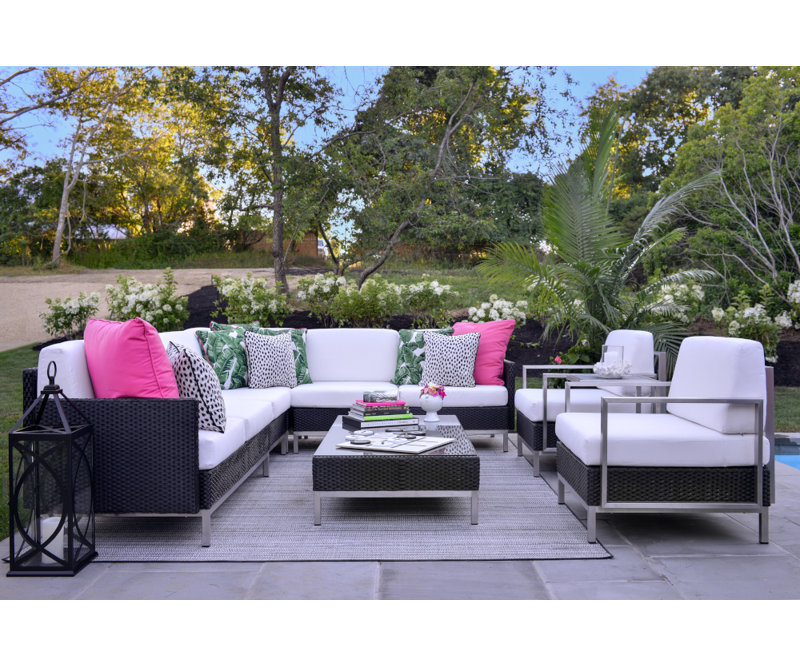 Elements Outdoor Lounge Chair, White, Cottage Pepper