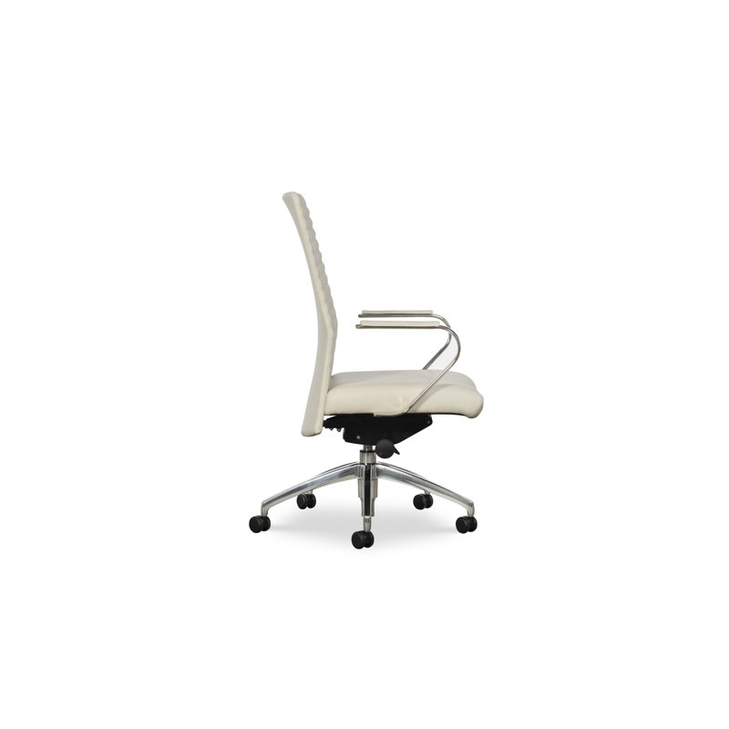 H&M Custom Upholstery Swivel Executive Chair, Fergus Navy