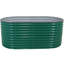Lit de jardin surélevé ovale en acier Lemark - vert - 79 po-378031739-378031738