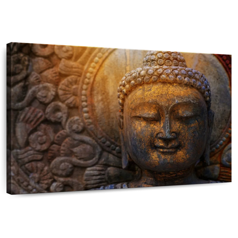 Adella Stone Buddha Statue, 32" H x 48" W