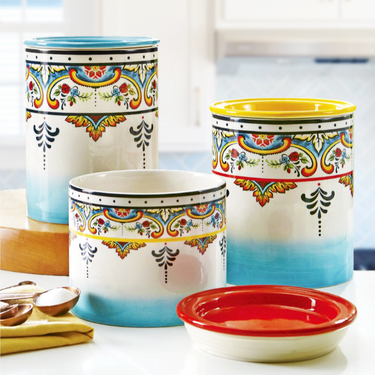 Zanzibar 3 Piece Kitchen Canister Set