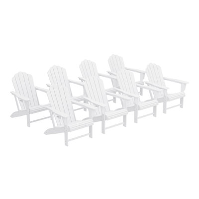 Chaise Adirondack d'extérieur en poly (ensemble de 8)