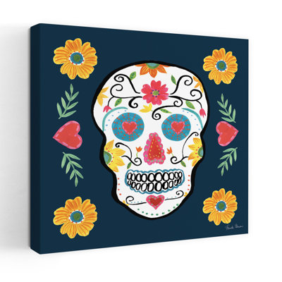 Art contemporain «Day of the Dead Iv» avec Calavera Catrina Dia De Los Muertos