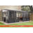 Charleston Wall Solarium 10 Ft. W x 10 Ft. D Metal Patio Gazebo