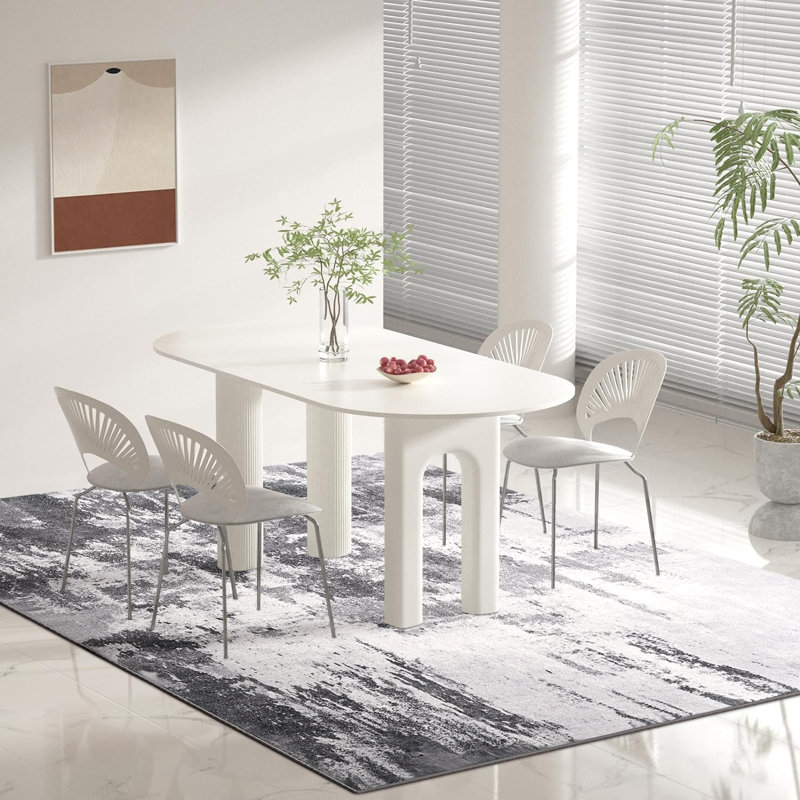 Fillender Washable Area Rugs Non-Slip Modern Abstract Soft For Living Room Entryway Bedroom, Rectangle 5' x 7'1"