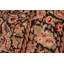 Tapis floral noir / brun fait à la main 6 pi 3 po x 9 pi 1 po Pangburn