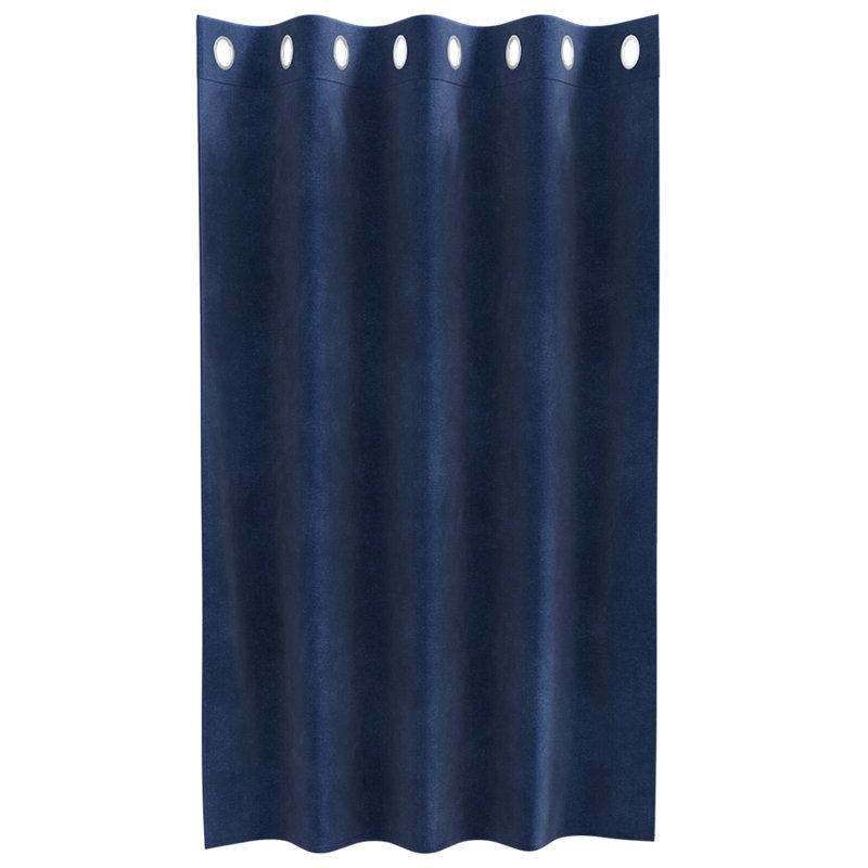 Curtains Polyester Medium Decorative Inlays, 140cm Width x 140cm Drop, Navy