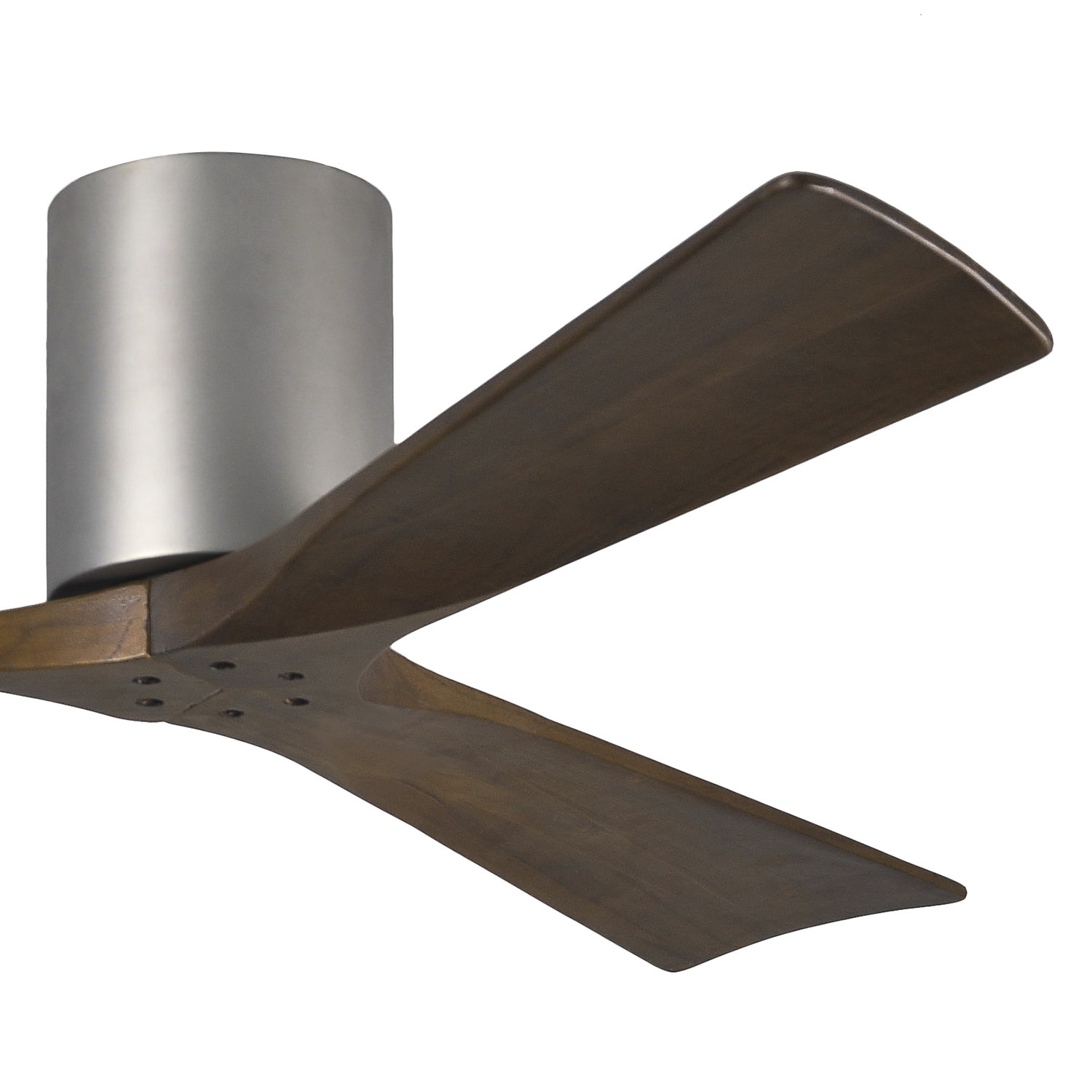 Olivier Ceiling Fan, Brushed Nickel, Walnut Tone, 52"