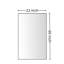 Miroir de salle de bain 60x22inch
