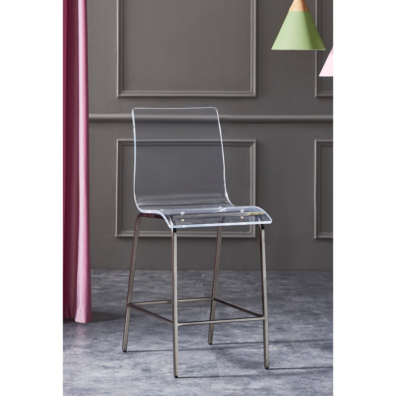 Tabouret de comptoir 25,5 po Olyver, Gris moyen