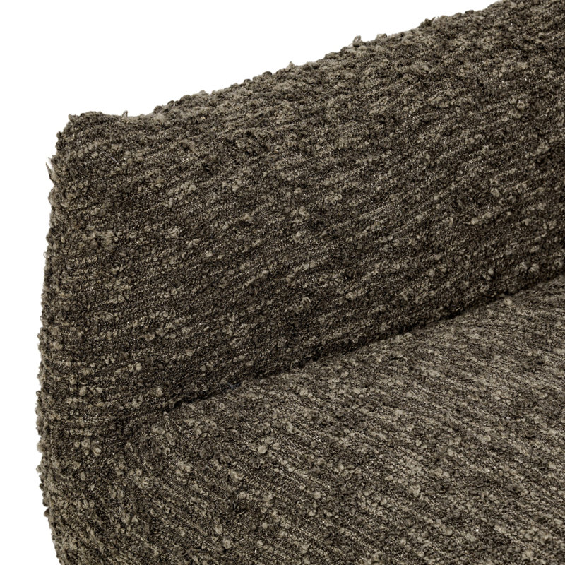 Margot Upholstered Swivel Chair, Solema Moss Boucle