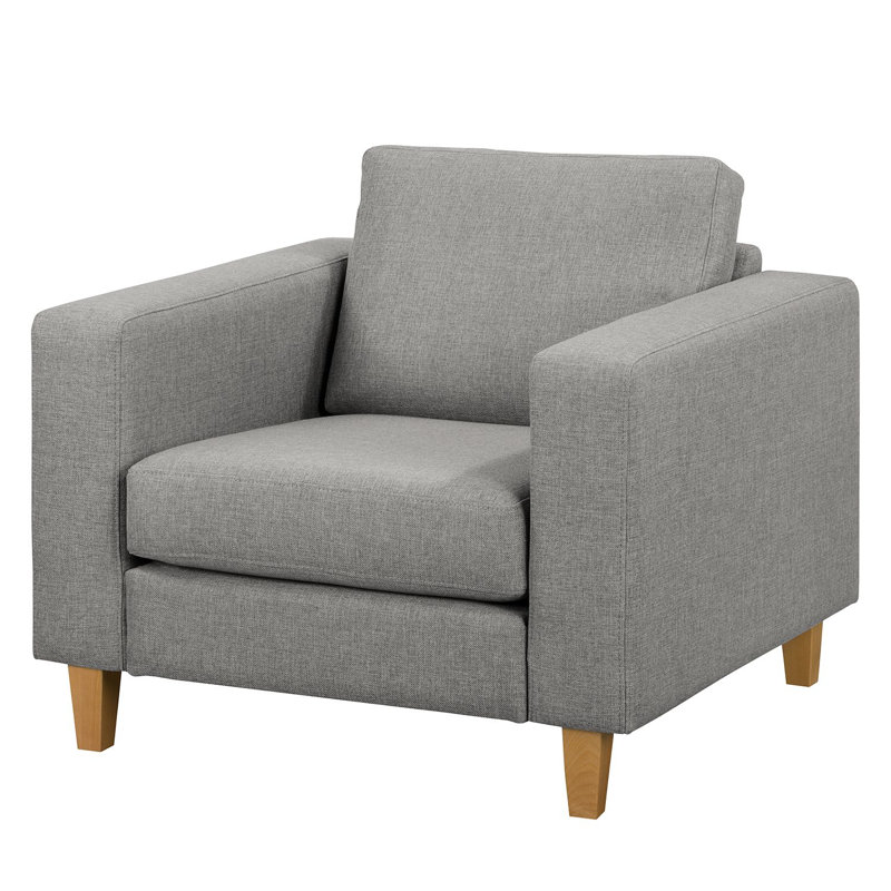 Laila-Grace Upholstered Armchair, Brown, Light Grey