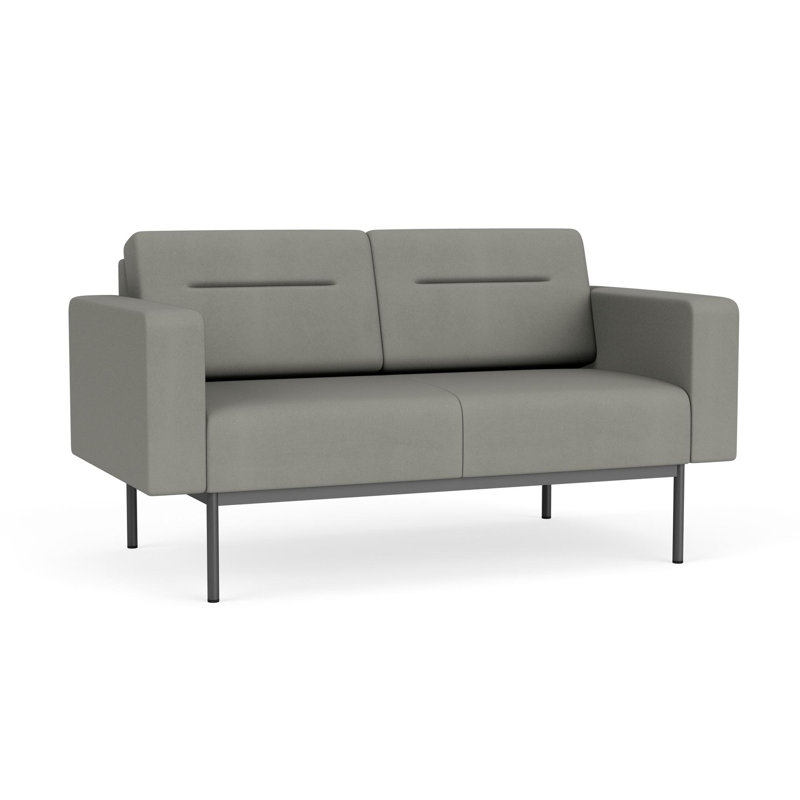 Causeuse de réception Darsey, Gris anthracite, Patriot Plus, Sans alimentation