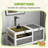 Tortoise Habitat With Shelf Storage, Tortoise Enclosure With Weather Protection, Tortoise Gift Accessory, Reptile Enclosure With Tray, Light Support Frame