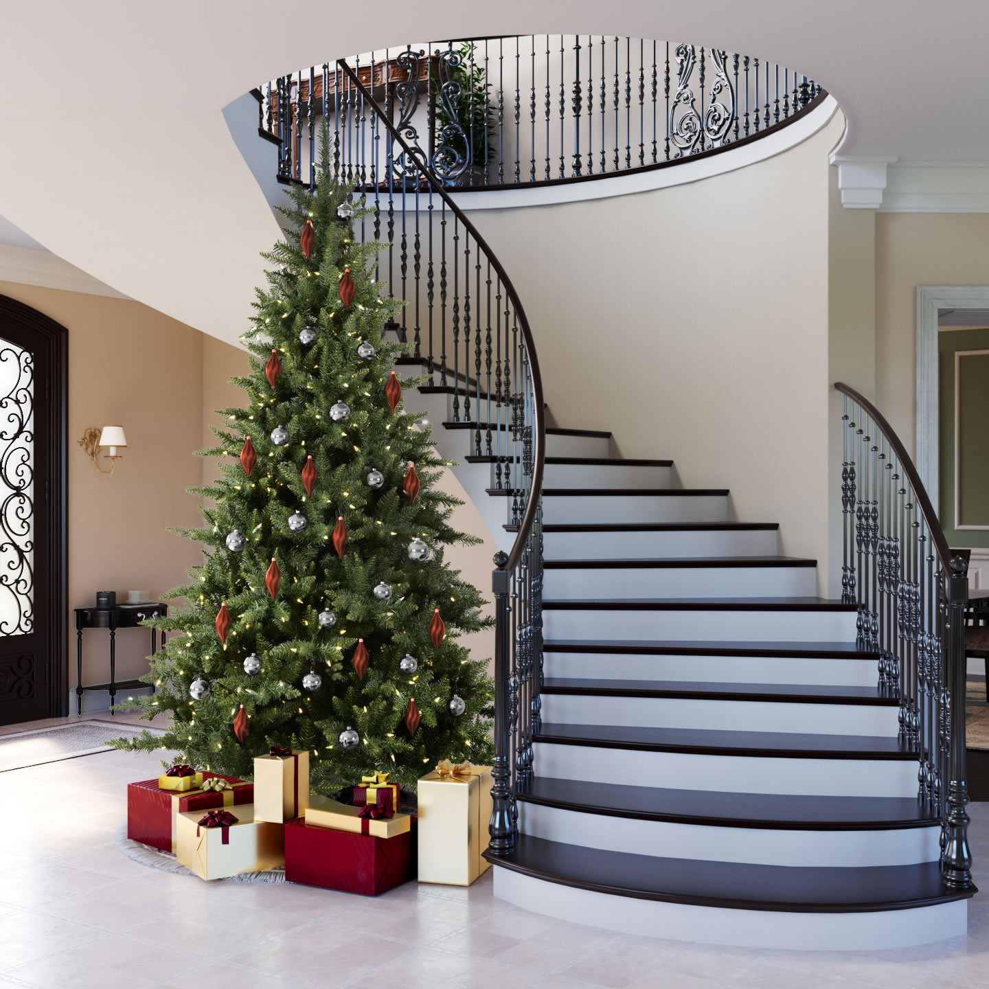 Fir Christmas Tree, 9.5', Unlit