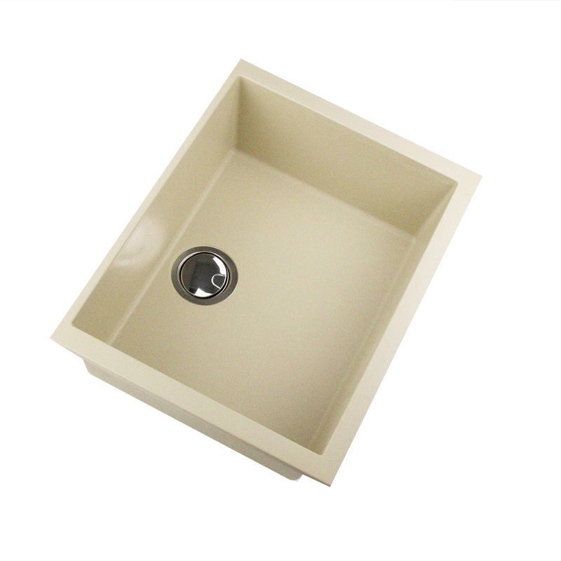 Plymouth 23.62'' L Single Basin Kitchen Sink, Sand