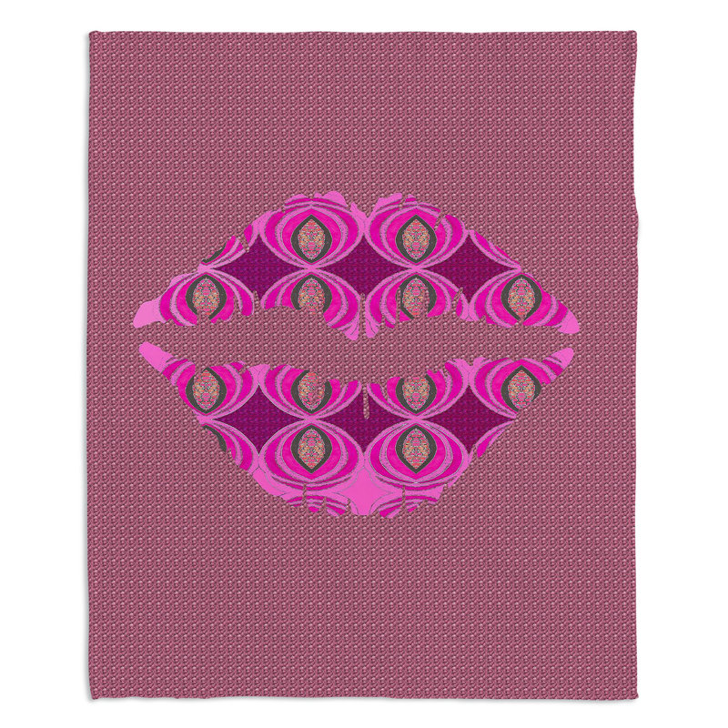 Hand Woven Throw Blanket, 51" W x 60" L