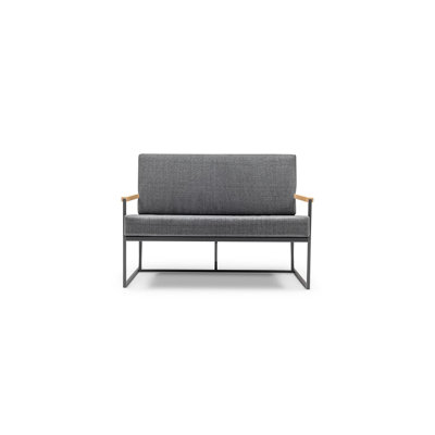 Anibella Rectangle Aluminum Loveseat