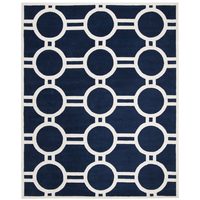 Carolene Hand Tufted Wool Geometric Rug, Rectangle 2' x 3'