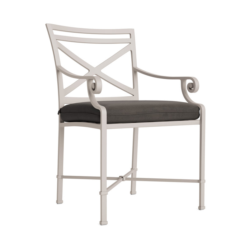 Venetian Outdoor Lounge Chair, Fusion Charcoal, Dove Smooth