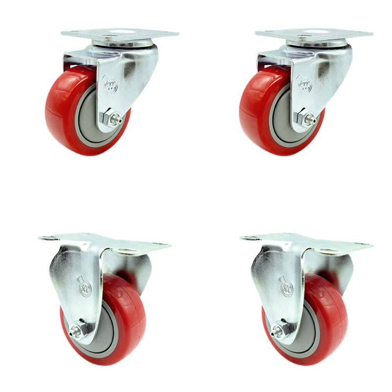 Polyurethane Caster, Gray
