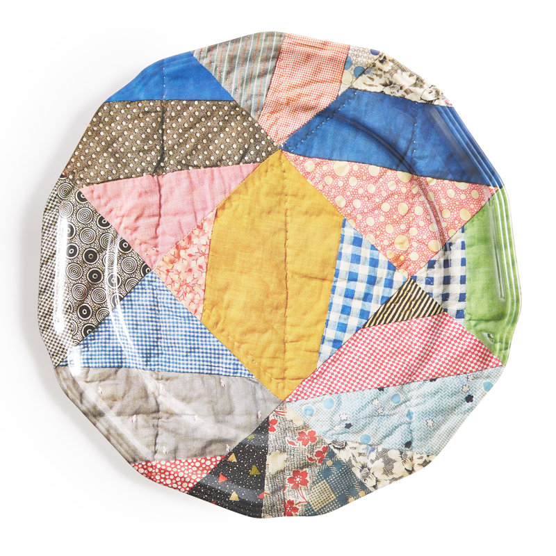 PATCHWORK SIDE PLATES SET OF 4