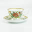 Ensemble de 2 tasses à thé et soucoupes en porcelaine de menthe blanche Dianthus