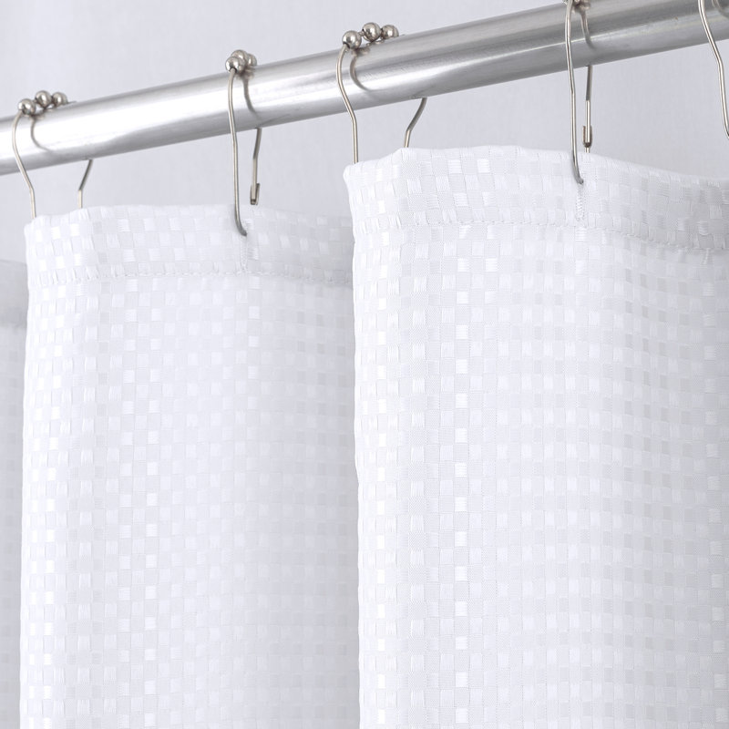 Rideau de douche Jakwon, Blanc