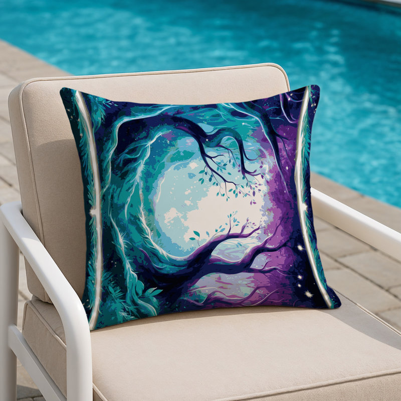 Serene Arbor Indoor And Outdoor Throw Pillow, Square 16"