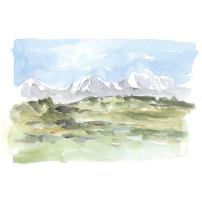 Montagne, aquarelle I