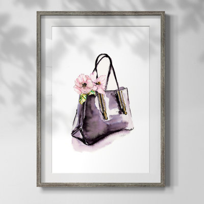 " Handbag With Flower "
