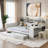 Multifunctional Wooden Daybed With Storage Shelves, Study Desk And Trundle-1583809757-1583809756