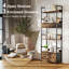 HOMCOM 6-Tier Industrial Bookcase Shelving Unit, 60x30x176-406881623