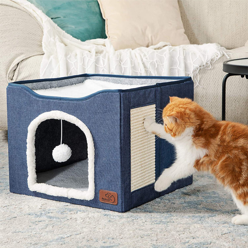 Culbertson Felt Nest Pet Bed, Navy