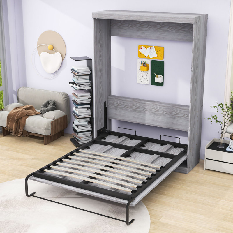 Lit escamotable peu encombrant, conception d'armoire pliable, Double